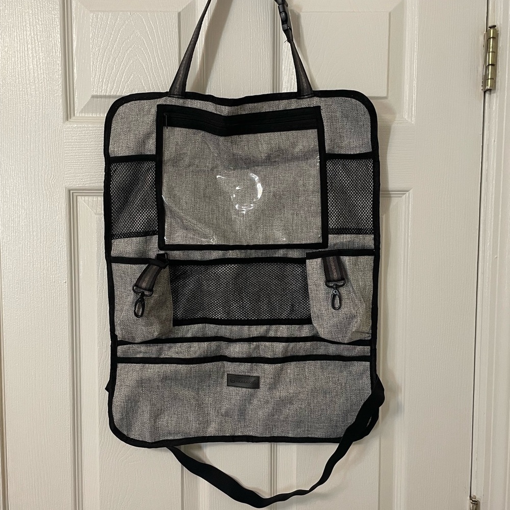 NWOT Gray Car Travel Organizer Bag